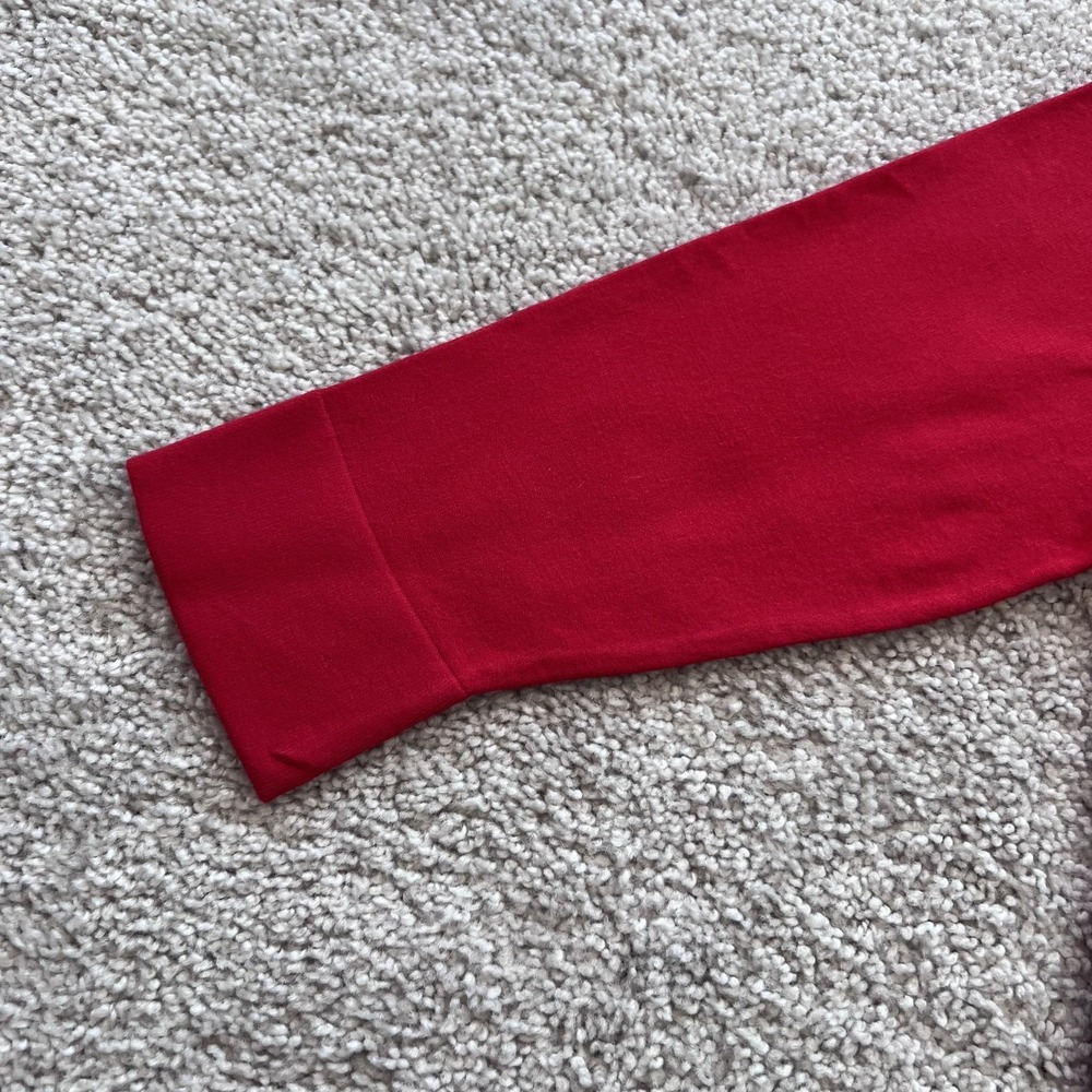 Serena Bute Fitted Cropped Cardigan Sweater Womens M Red Viscose Blend Knit - Picture 4 of 15